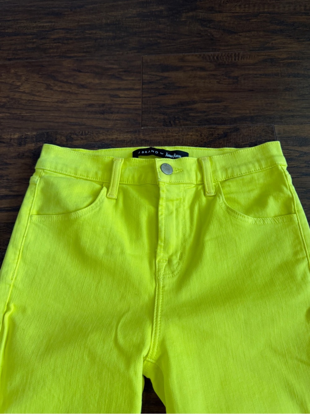J Brand for Neiman Marcus Women's Yellow Jeans Size 24 - Picture 2 of 10